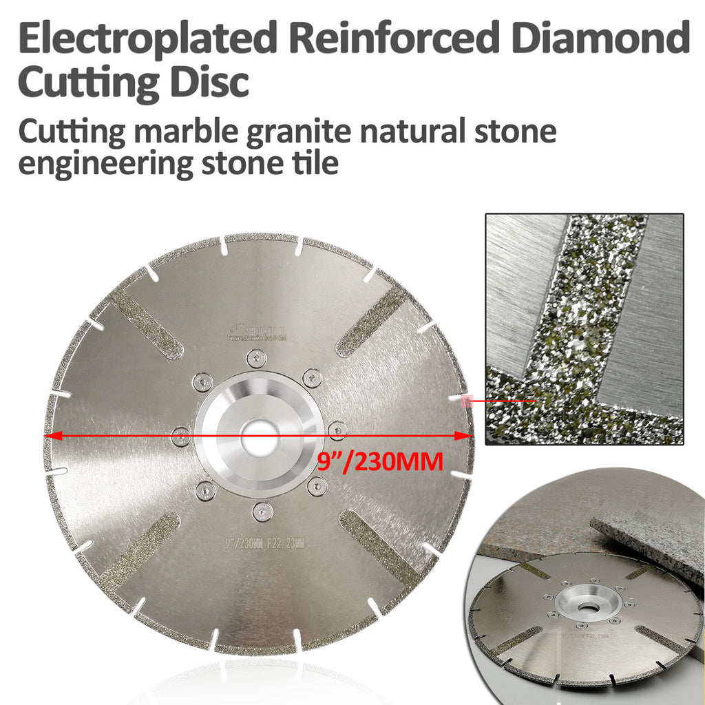 7-Inch Diamond Saw Blades 2-Pack | Granite Cutting Disc For Stone, Concrete & Marble