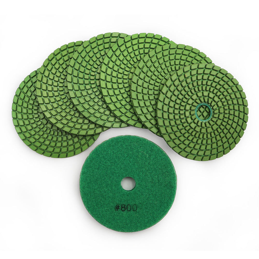 4 inch Professional Wet Polishing Pads for Marble Granite 8pcs/set - SHDIATOOL