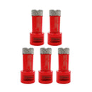 Diamond Core Bit 5pcs 20/25/28/35mm Drilling Porcelain Granite with M14 Thread