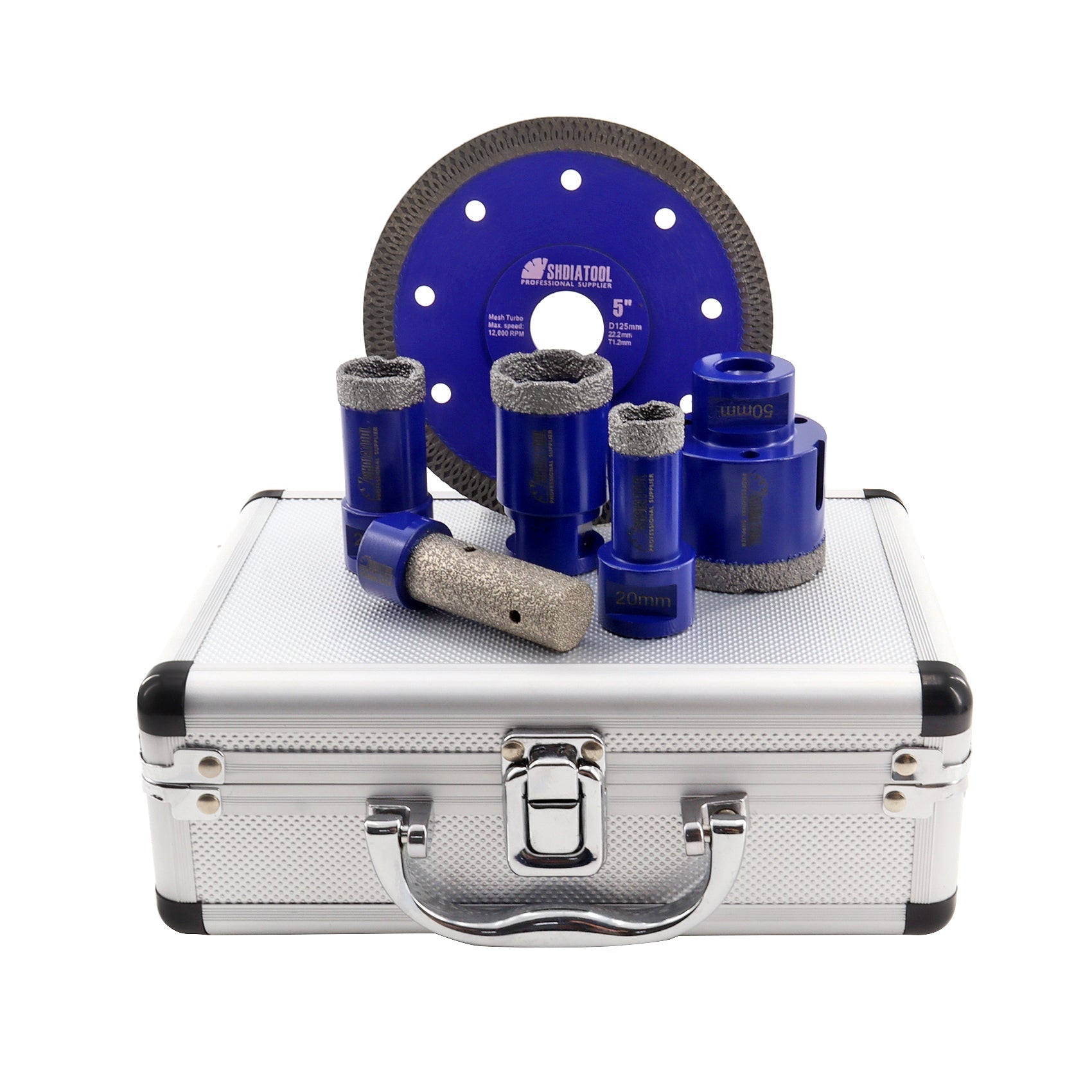Diamond Drill Core Bits Set M14 Thread for Granite Ceramic Porcelain Tile 6pcs/Box - SHDIATOOL