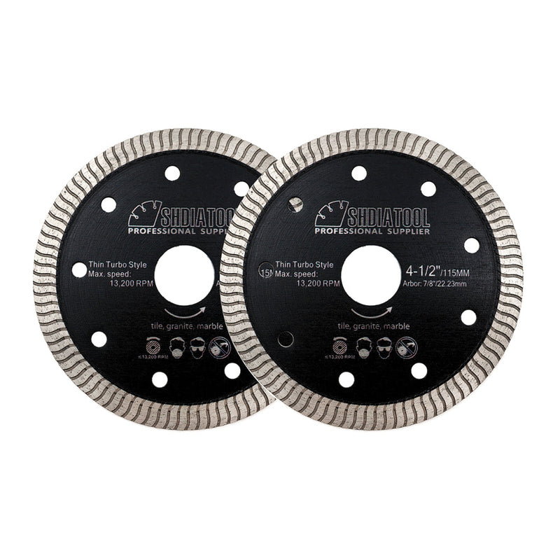 SHDIATOOL Superthin Diamond Saw Blades 4.5" 5"Ceramic Marble Granite