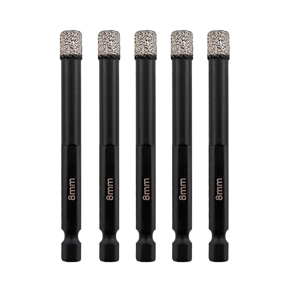 Diamond Drilling Bit 5pcs Ceramic Granite Marble Core Bit Quick-fit Shank