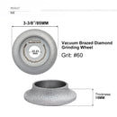 SHDIATOOL Diamond Grinding Wheel Vacuum Brazed France Edge Type 1pc or 2pcs Dia 85mm Marble Ceramic Stone Ceramics Bore 22.23 - SHDIATOOL