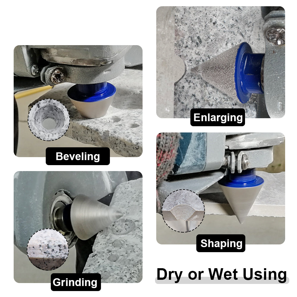 Diamond Beveling Chamfer Bits Enlarging Polishing Shaping for Granite Marble - SHDIATOOL