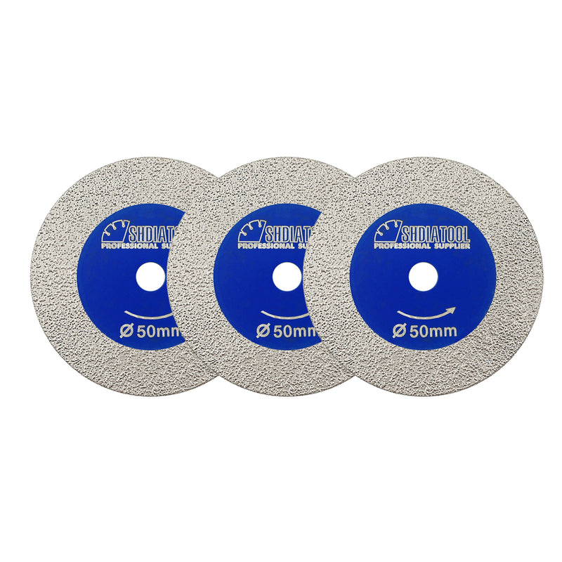 SHDIATOOL 3PCS Diamond Engraving Saw Blade 30/40/50mm Marble Granite Glass Cutting Disc Flexible Convenient