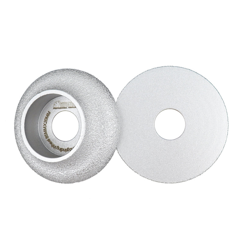 SHDIATOOL Diamond Profile Wheel Grinding Disc 1pc/2pcs Dia 85mm Milling Chamfer Edge Marble Granite Ceramic Tile Sanding Disc