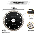 SHDIATOOL Superthin Diamond Saw Blades 4.5" 5"Ceramic Marble Granite