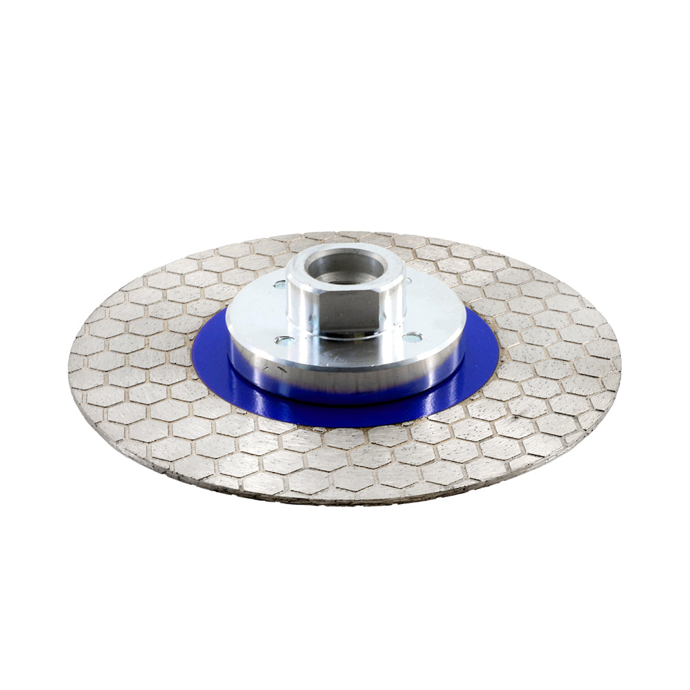 Saw Blade 4.5/5"Cutting Grinding Ceramic Marble Hexgonal Double Sided 5/8"-11 Flange - SHDIATOOL