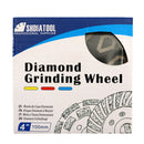 SHDIATOOL Diamond Rhombus-Shaped Cup Wheel 1/2/5pcs Dia 4"/100mm for Concrete Granite Stone Masonry Marble Angle Grinder