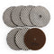 SHDIATOOL 4" Super Diamond Wet/Dry Polishing Pads for Granite Marble - SHDIATOOL