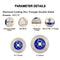 Diamond Cutting Grinding Disc Triangle 4.5"/5" Ceramic Stone M14 or 5/8-11 Flange