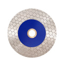 SHDIATOOL Diamond Cutting Grinding Disc Hexgonal Double Sided Dia 4"/105mm Granite Tile Ceramic Marble Stone Saw Blade
