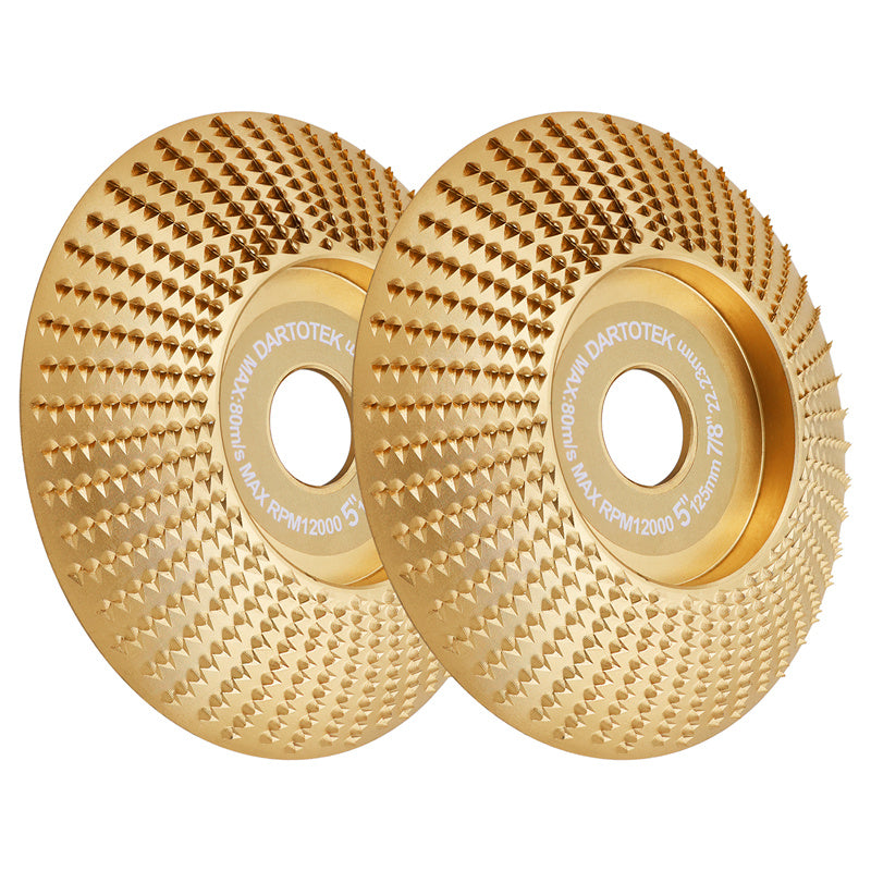 DARTOTEK 1pc 75/100/125mm  Wood Grinding Wheel Cup Wheel Milling Disc Plate Carving Profile Plain Bevel Camber Bowl Abrasive Tool Trimming