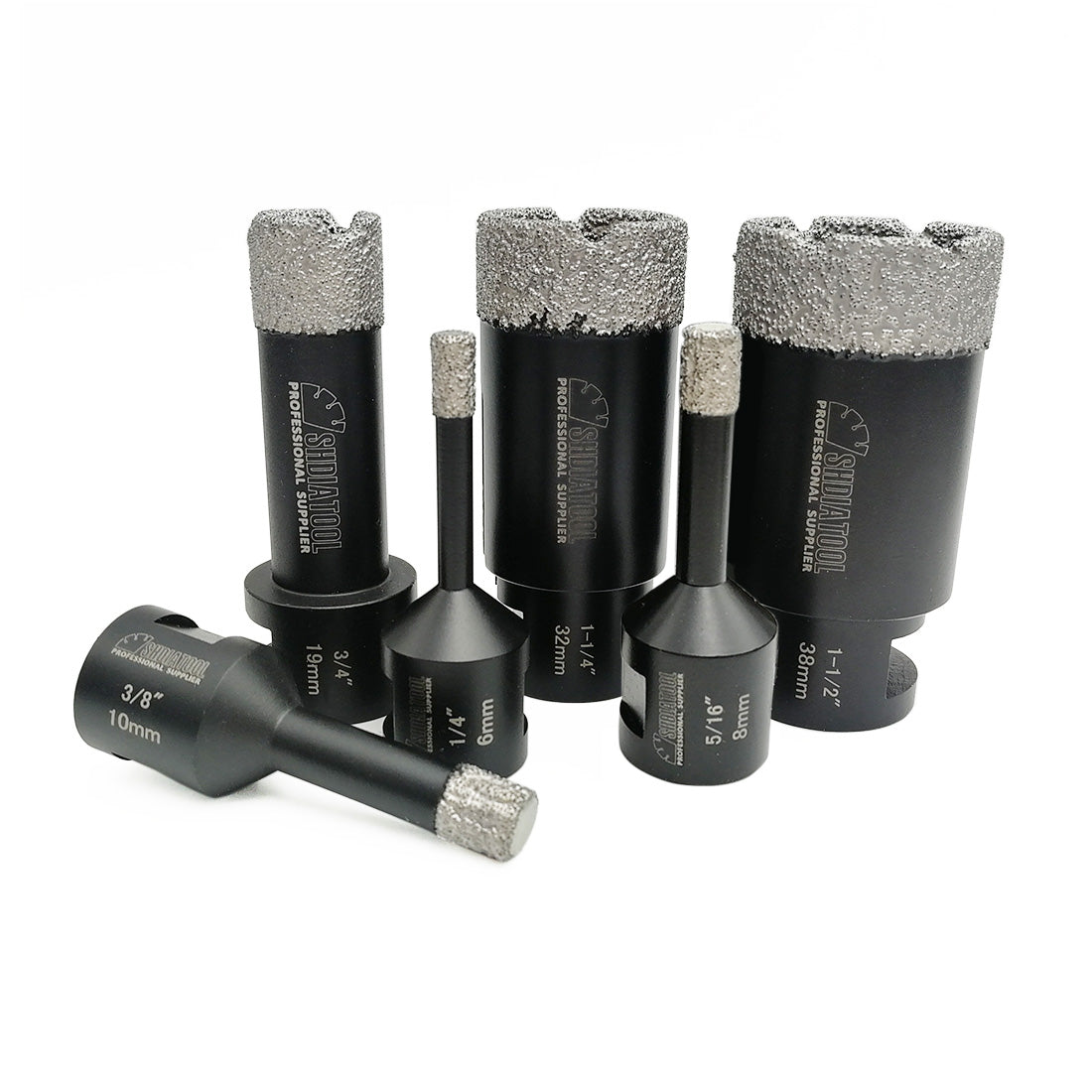 SHDIATOOL Diamond Core Drill Bit 6-38mm Porcelain Marble Brick Hole Saw 5/8-11