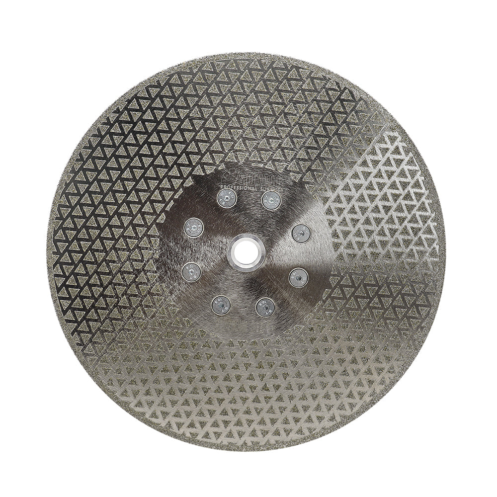 Electroplated Cutting and Grinding Disc Single/Double side Coated M14 or 5/8-11 Flange - SHDIATOOL