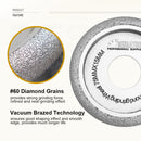 3"/75mm Vacuum Brazed Diamond Convex Wheel for Grinding Concrete Marble Granite 2pcs - SHDIATOOL