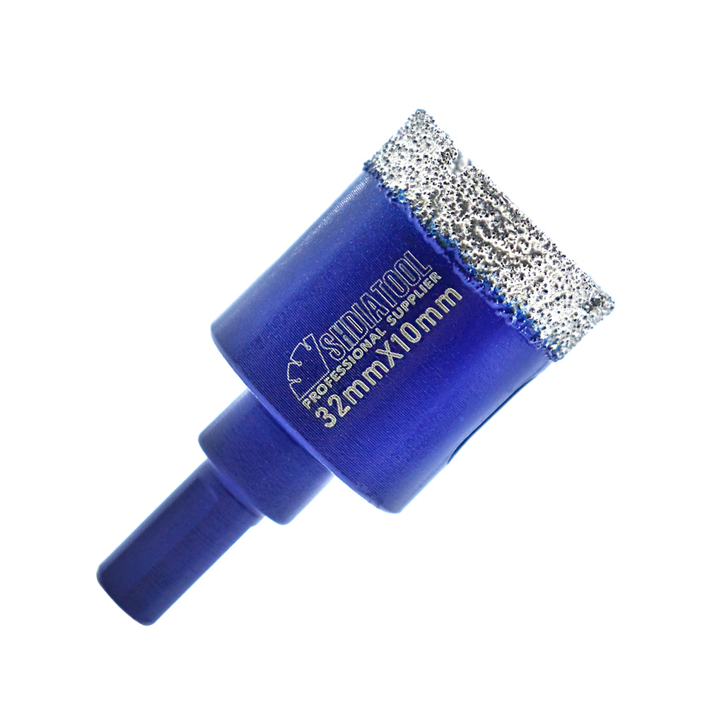 SHDIATOOL Diamond Drill Core Bits with Triangle Shank for Porcelain Tile Ceramic Granite Marble Masonry Stone Diamond Hole Saw Dia 20-68mm - SHDIATOOL
