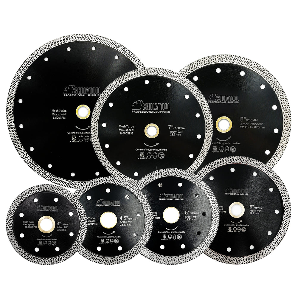 Mesh Turbo Diamond Blade for Granite Marble Ceramic Tile Brick SHDIATOOL - SHDIATOOL