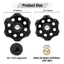 SHDIATOOL Diamond Hexagonal PCD Grinding Cup Wheel 1pc or 2pcs Dia 4.5"/5" Polycrystalline Grinding Wheel
