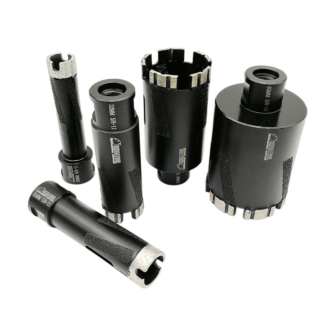 5pcs Diamond Core Drill Bit for Hard Stone Concrete Marble Hole Saw 5/8-11 - SHDIATOOL