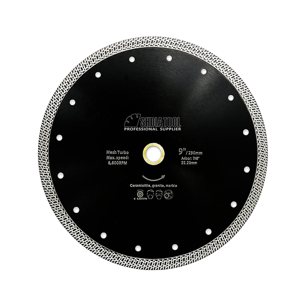 Mesh Turbo Diamond Blade for Granite Marble Ceramic Tile Brick SHDIATOOL - SHDIATOOL