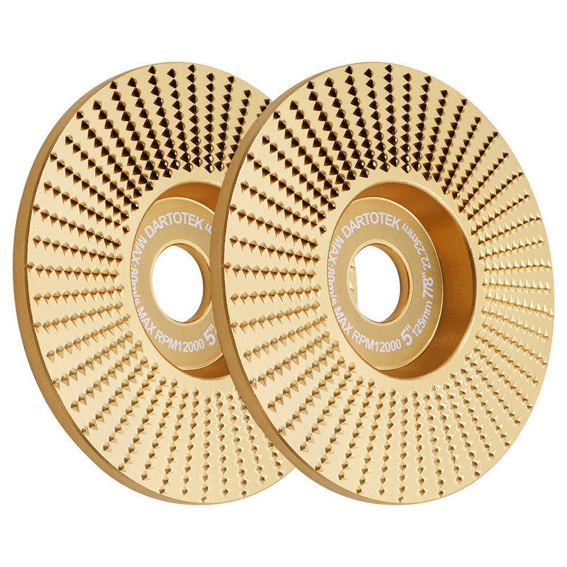 DARTOTEK 1pc 75/100/125mm  Wood Grinding Wheel Cup Wheel Milling Disc Plate Carving Profile Plain Bevel Camber Bowl Abrasive Tool Trimming