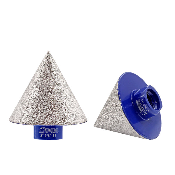Diamond Chamfer Beveling Bits 35/50mm Enlarging Polishing Shaping Porcelain 5/8-11