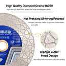 Cutting Grinding Disc Triangle Segment 4.5" Ceramic Tile Marble Granite Saw Blade