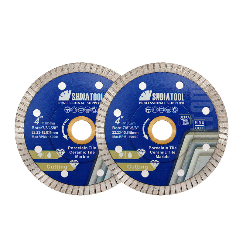 Diamond Cutting Disc 4" 4.5" 5" for Ceramic Porcelain Marble Turbo Saw Blade
