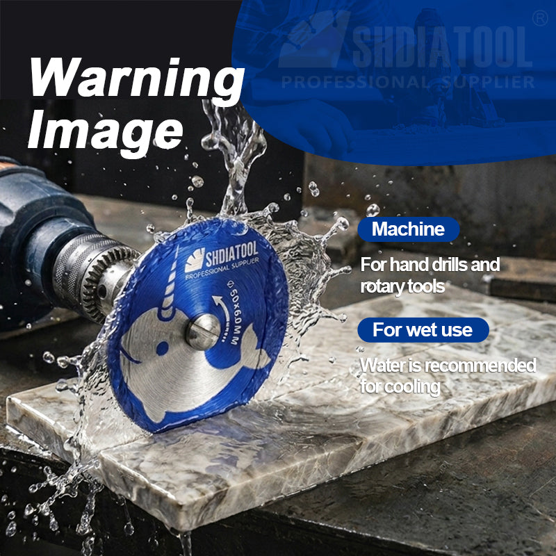 SHDATOOL Dia 50mm Mini Disc Diamond Tile Cutter Sintered Continuous-Tooth Saw Blade For Cleaning Ceramic Tile Grout Softer Tiles