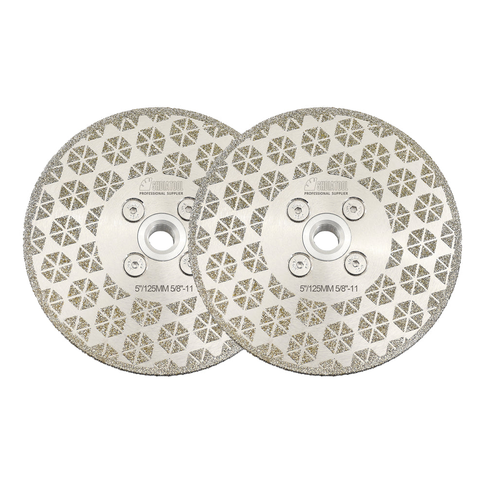 Electroplated Saw Blade Granite Marble Single Side Coated with M14 or 5/8-11 Flange