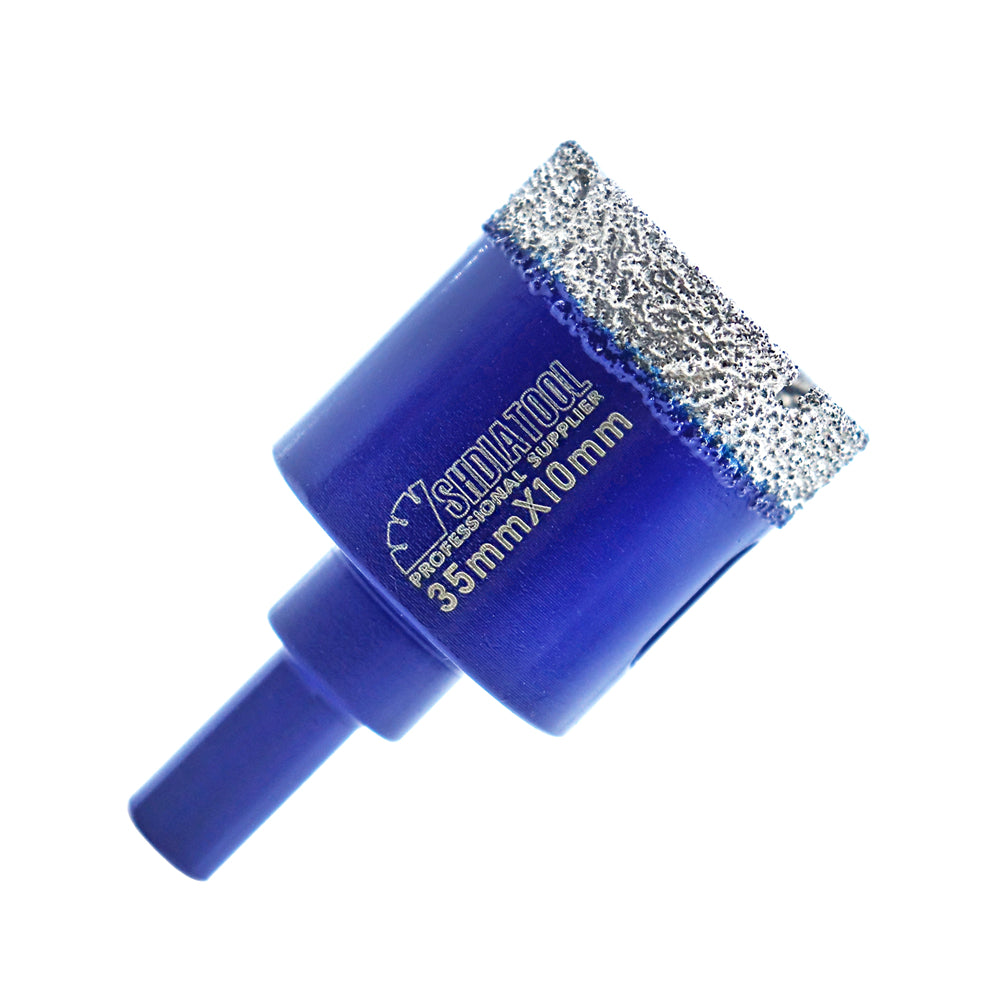 SHDIATOOL Diamond Drill Core Bits with Triangle Shank for Porcelain Tile Ceramic Granite Marble Masonry Stone Diamond Hole Saw Dia 20-68mm - SHDIATOOL