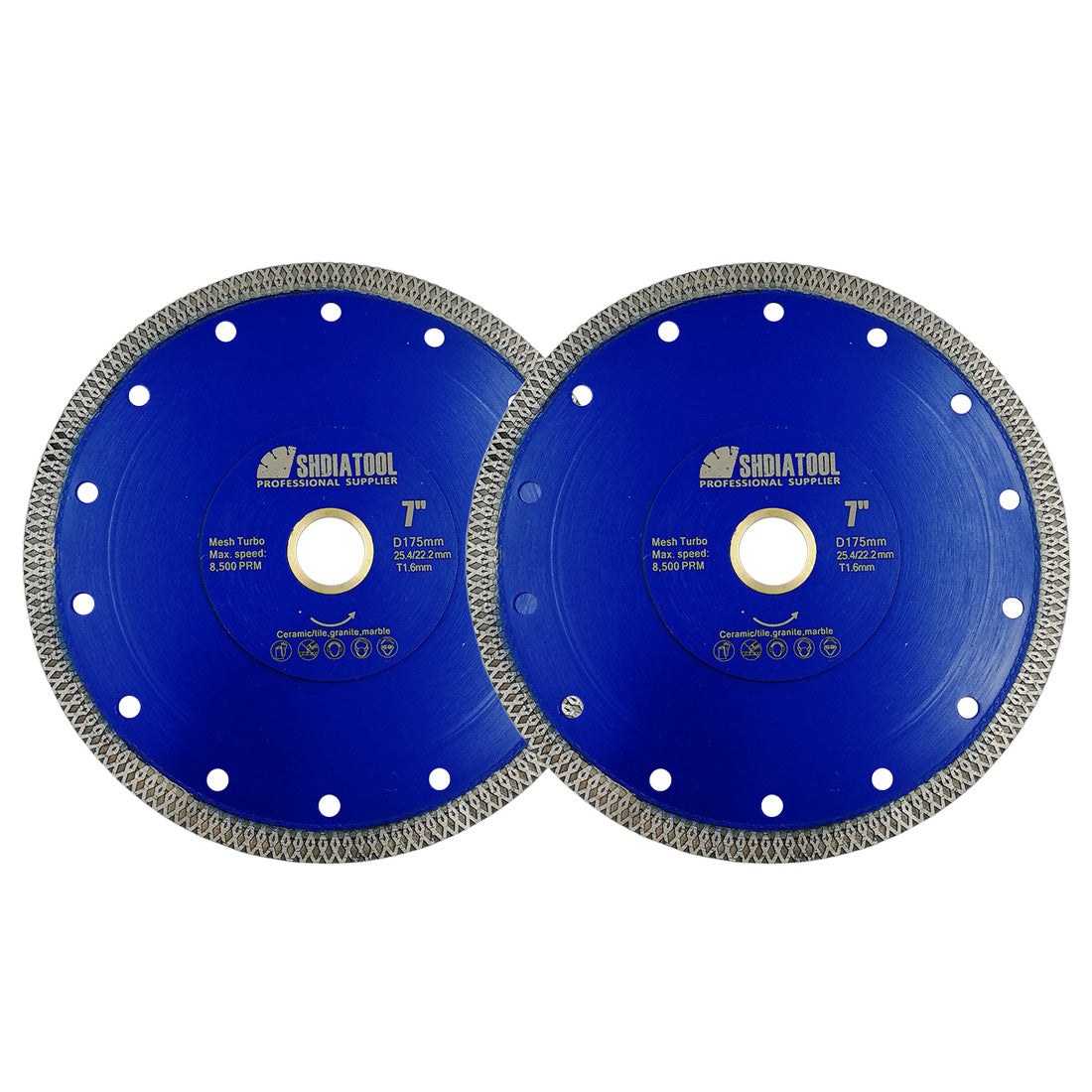 X Mesh Turbo Diamond Blade Cutting for Tile Ceramic Porcelain 5"7"10" BE Warehouse - SHDIATOOL