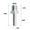 2pcs Adapter Different Connection Converter M14 5/8"-11 Thread to Round Shank For Angle Grinder Drill Bits