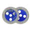 SHDIATOOL Diamond Engraving Saw Blade Vacuum Brazed 1pc or 2pcs Dia 40/50mm for Marble Granite Mini Cutting Disc M14 or 5/8"-11 Flange - SHDIATOOL