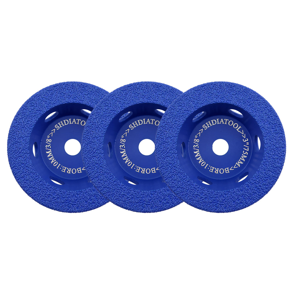 3pcs 3 inch Diamond Grinding Cup Wheel