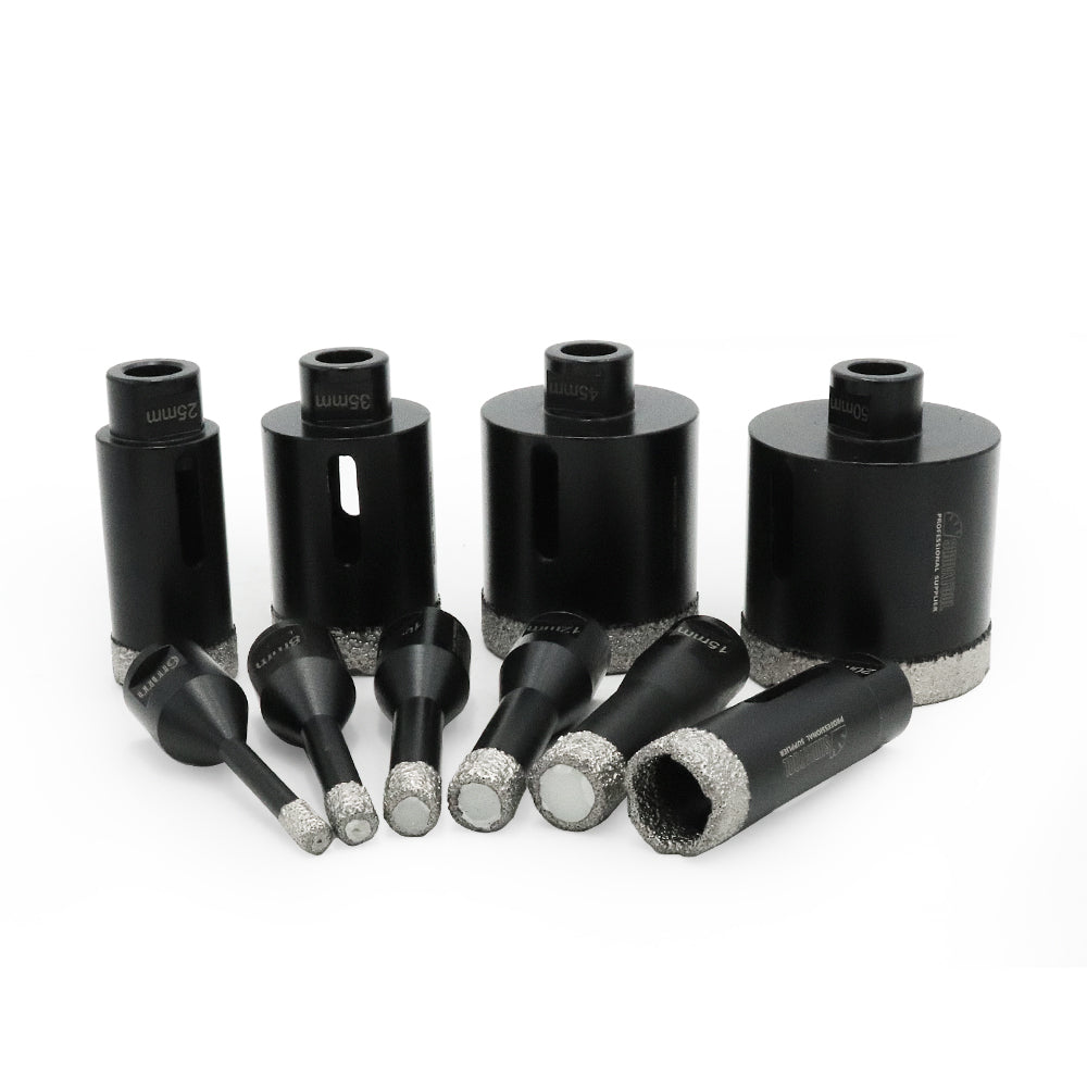 Dry Diamond Drill Bit M10 Thread for Porcelain Tile Tile Stonewares Granite 6-50mm - SHDIATOOL