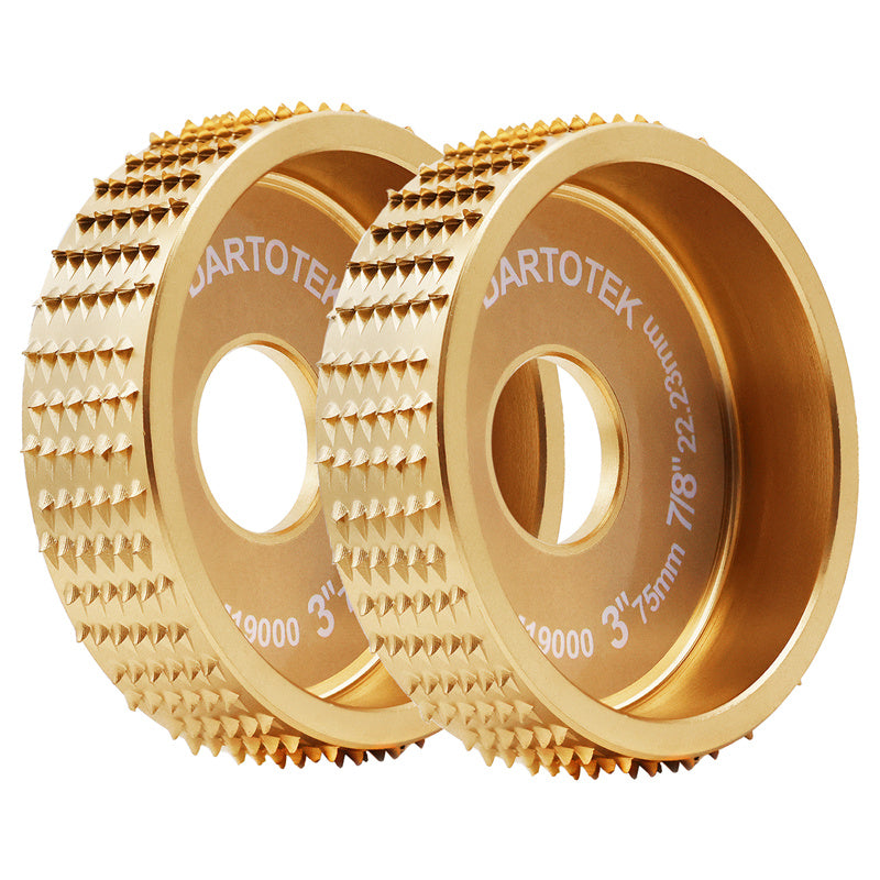 DARTOTEK 1pc 75/100/125mm  Wood Grinding Wheel Cup Wheel Milling Disc Plate Carving Profile Plain Bevel Camber Bowl Abrasive Tool Trimming