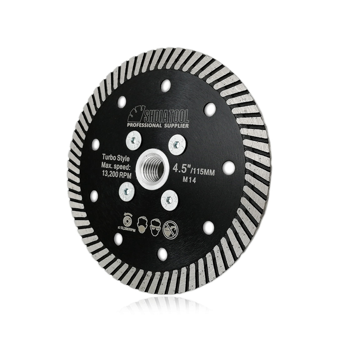 Narrow Turbo Rim Diamond Blades for Cutting Granite M14 Thread - SHDIATOOL