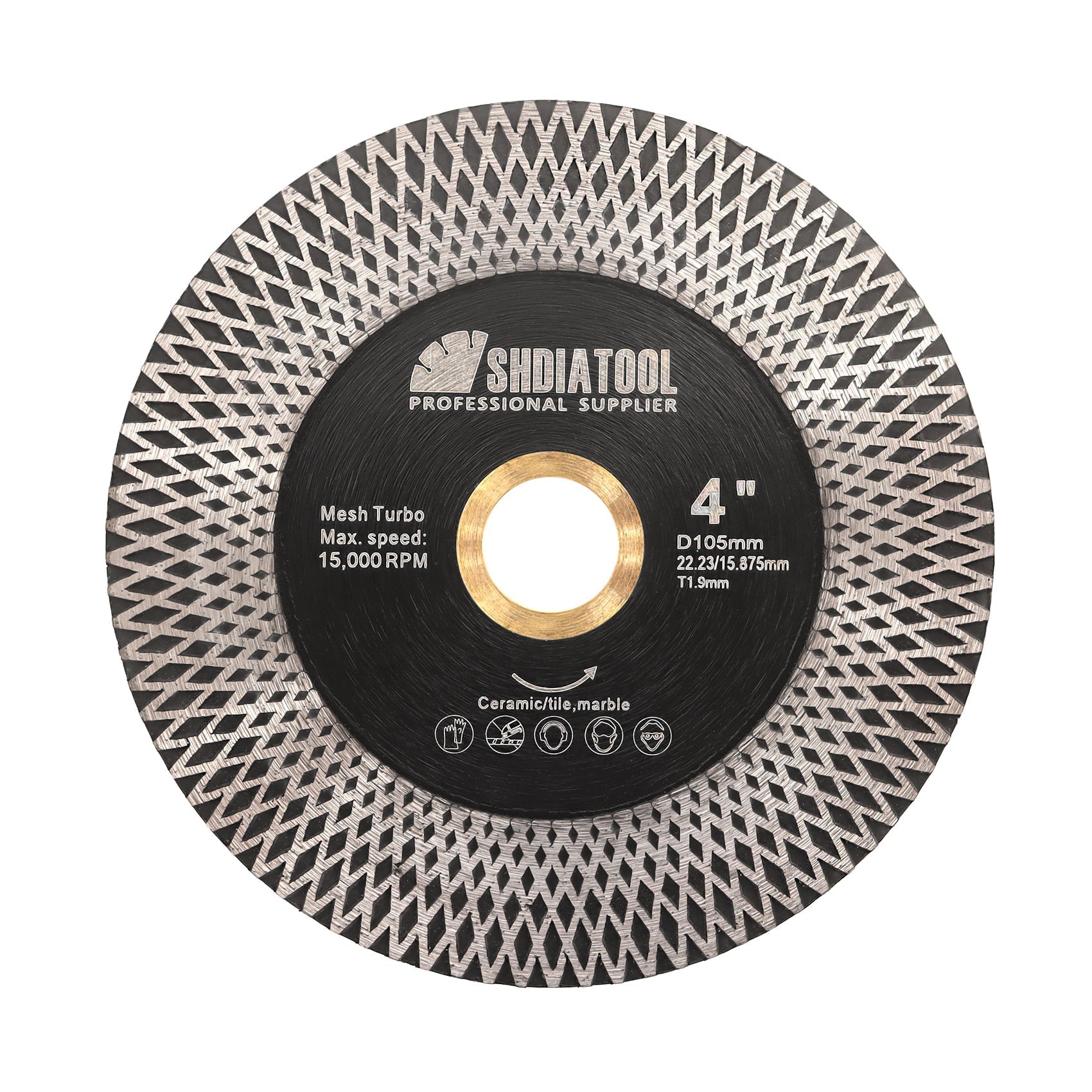 SHDIATOOL X Mesh Turbo Blade Tile Ceramic Marble Double Sided Diamond Cutting Grinding Disc US Warehouse