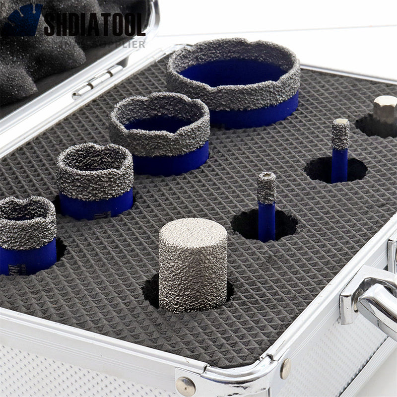 Diamond Drill Core Bits for Granite Marble Ceramic Porcelain 6pcs/Box M14 Thread - SHDIATOOL