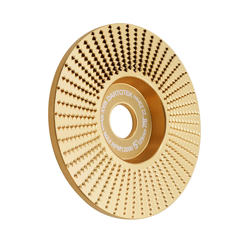 DARTOTEK 1pc 75/100/125mm  Wood Grinding Wheel Cup Wheel Milling Disc Plate Carving Profile Plain Bevel Camber Bowl Abrasive Tool Trimming