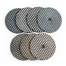 SHDIATOOL 4" Super Diamond Wet/Dry Polishing Pads for Granite Marble - SHDIATOOL