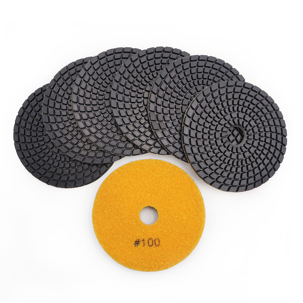 4 inch Professional Wet Polishing Pads for Marble Granite 8pcs/set - SHDIATOOL