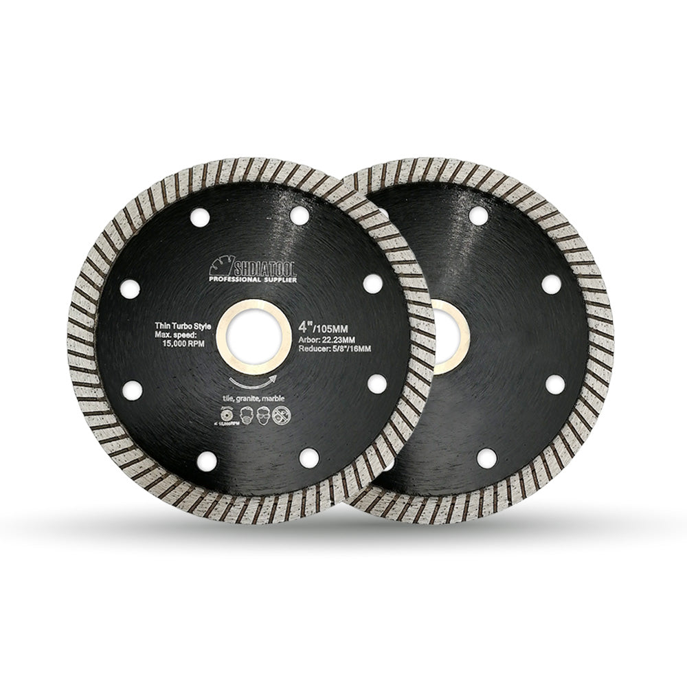 Super Thin Turbo Diamond Blade 4" 4.5" 5" Porcelain Ceramic  Granite SHDIATOOL - SHDIATOOL