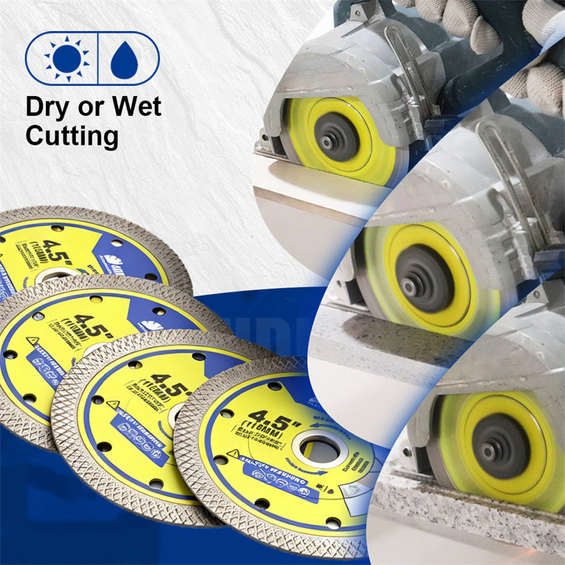 SHDIATOOL 115mm X Mesh Cutting Disc 1/2/3Pcs Diamond Saw Blade For Marble Ceramic Tile Granite 4.5Inch Circular Disc Plate