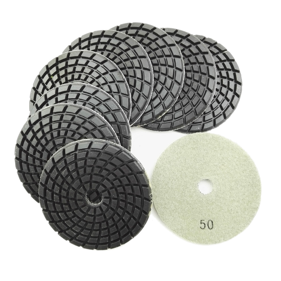 SHDIATOOL 4" Concrete Wet Diamond Polishing Pads Polishing  Concrete 9/12pcs - SHDIATOOL