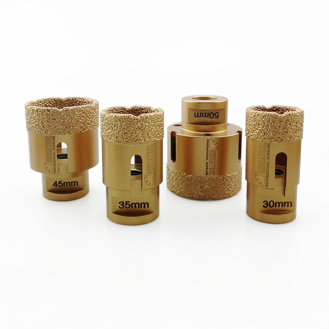 SHDIATOOL 4pcs/set Dry Diamond Drill Bits for Porcelain Granite M14 Thread - SHDIATOOL