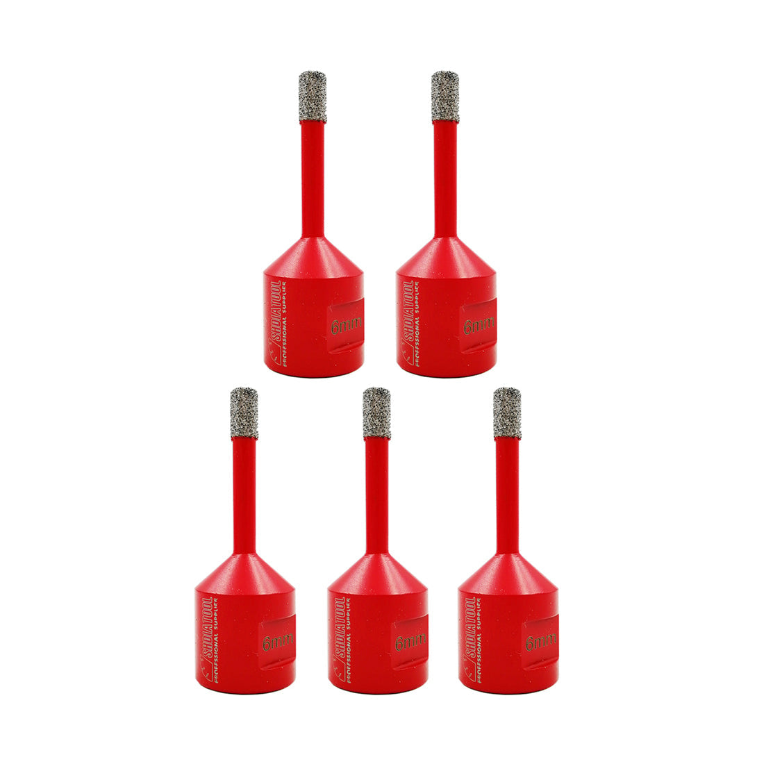 Diamond Core Bit 5pcs 6-16mm Porcelain Tile Marble Granite Drilling Bit M14 Thread