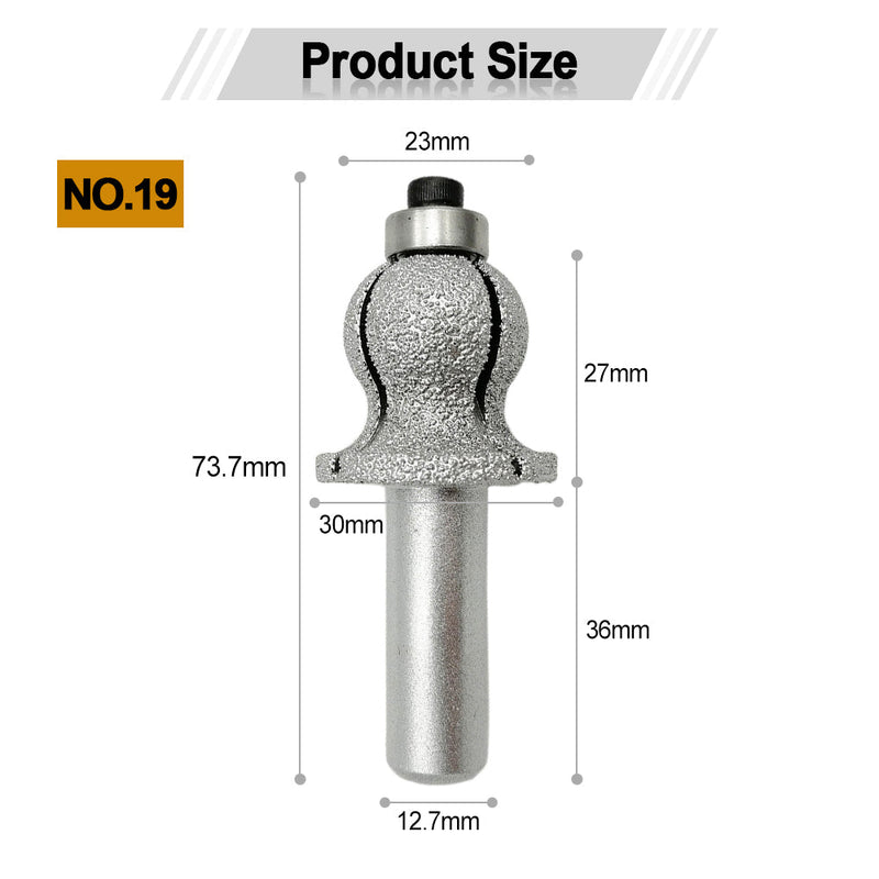 Diamond Router Bits with 1/2